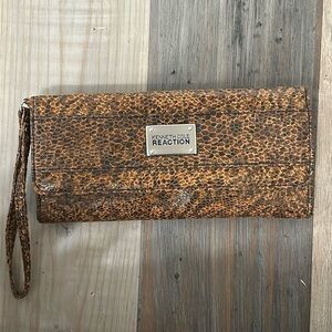 Kenneth Cole Reaction Leopard print clutch